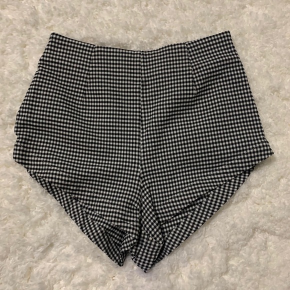 Plaid high waist booty shorts - Picture 1 of 2
